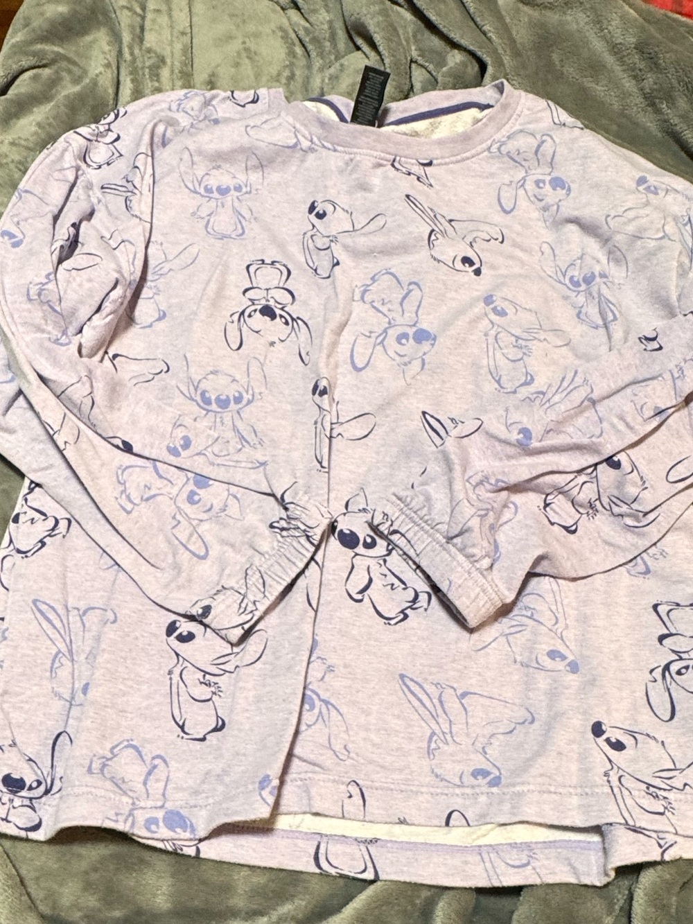 Disney Stitch Lavender and Purple Lounge Top